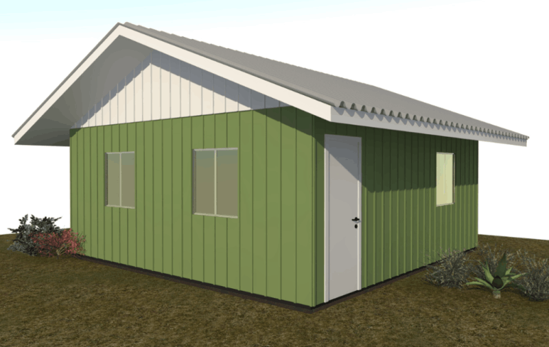 Casa Pré-Fabricada de Madeira Pinus 5m x 5m Curitiba