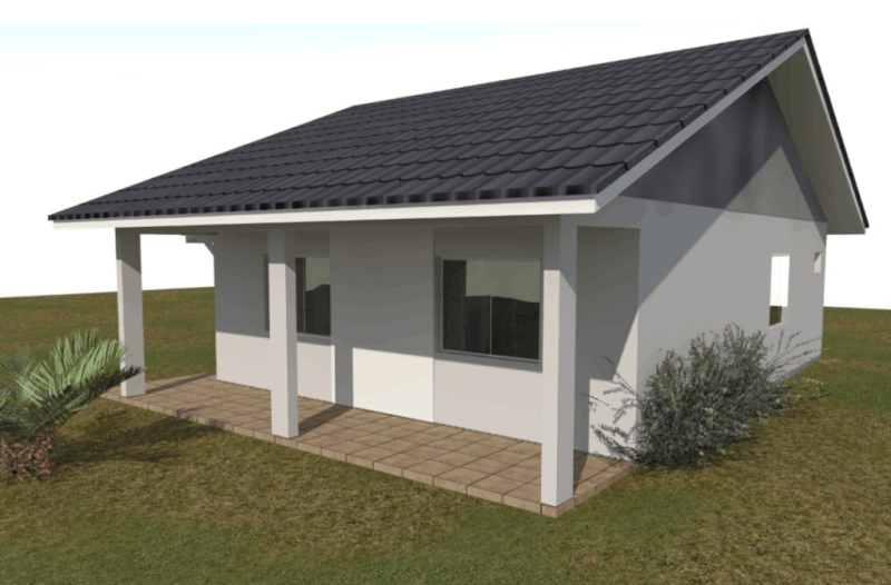 Casa Pré-Fabricada de Alvenaria 6m x 8m Curitiba