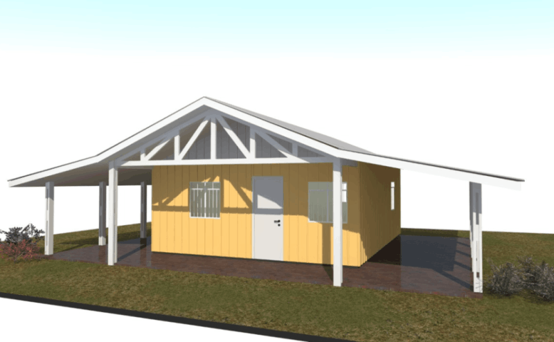 Casa Pré-Fabricada de Madeira Pinus 6m x 10m Curitiba